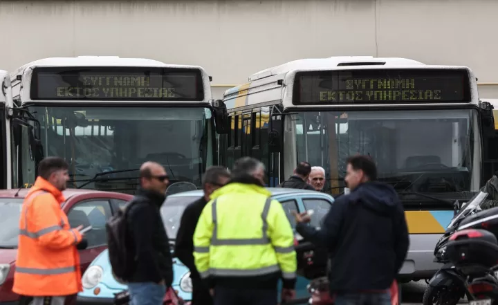 Λεωφορεία - τρόλεϊ: Νέα στάση εργασίας σήμερα 11:00 με 16:00