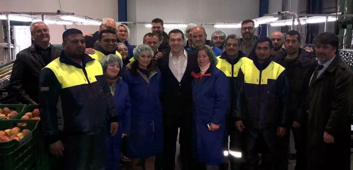 Επίσκεψη του Αλ. Τσίπρα στις εγκαταστάσεις της Arcafroz Επίσκεψη του Αλ. Τσίπρα στις εγκαταστάσεις της Arcafroz