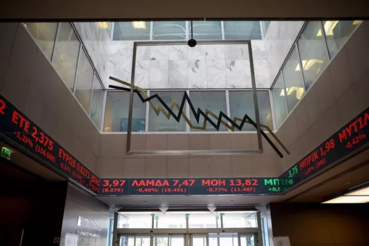 Πτώση 1,14% και υψηλή μεταβλητότητα στο Χρηματιστήριο Αθηνών